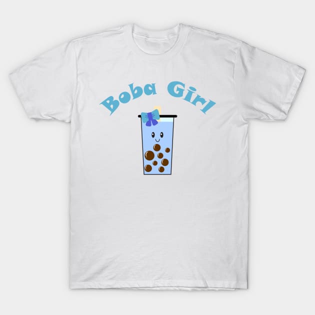 Boba Girl in Blue T-Shirt by Kelly Gigi